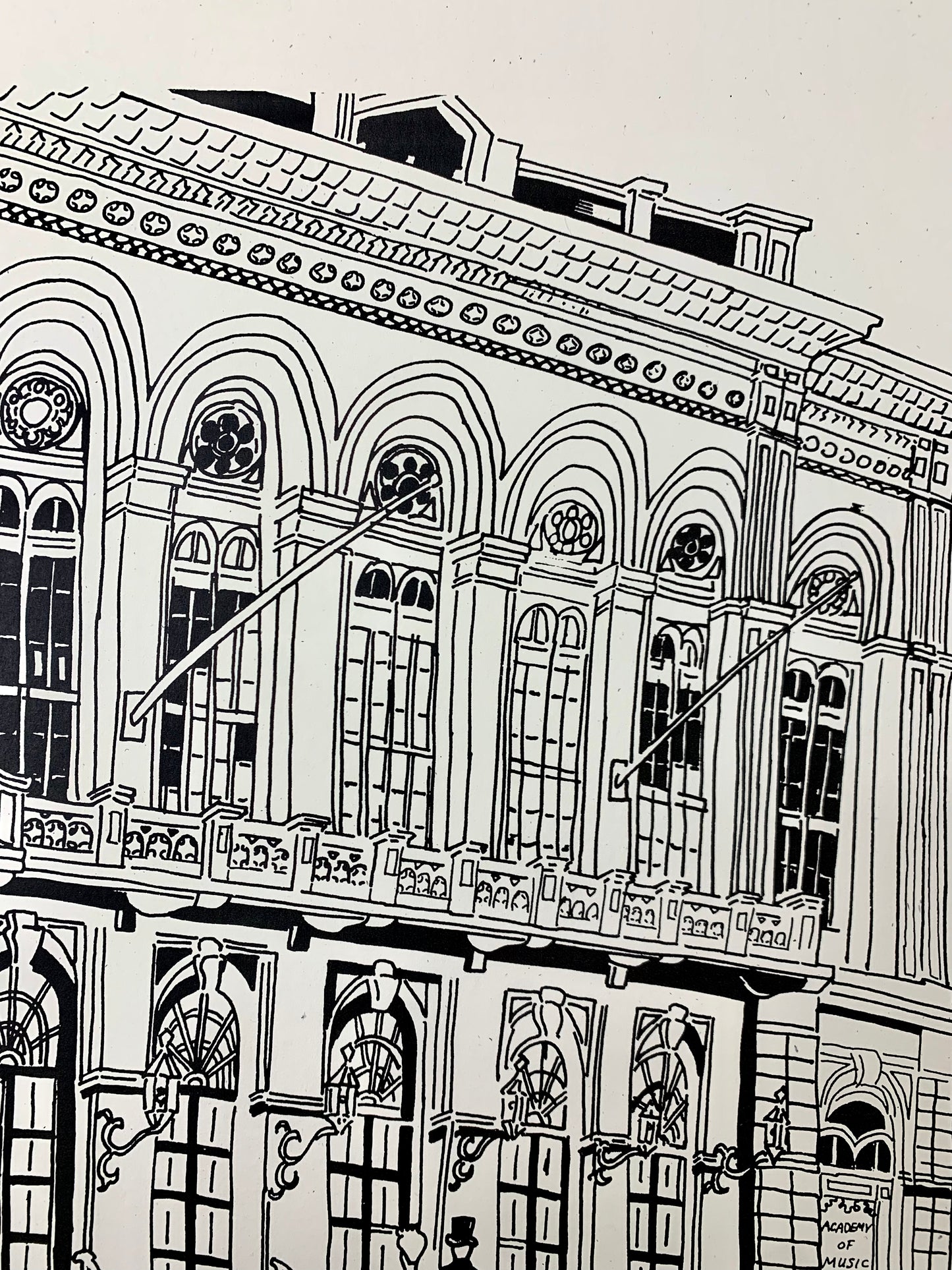 H.R. Latch “Academy of Music” Print