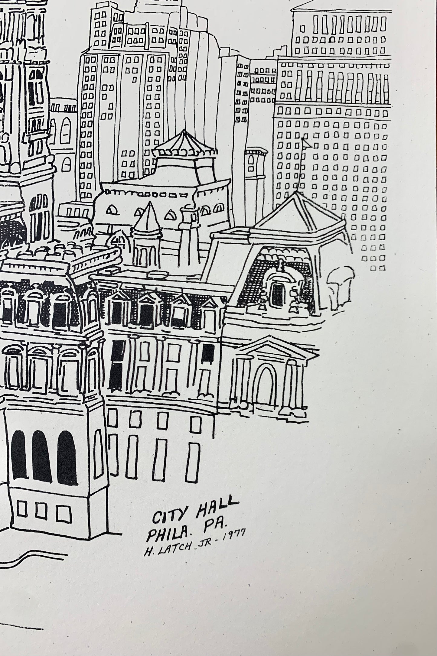 H.R. Latch “City Hall” Print