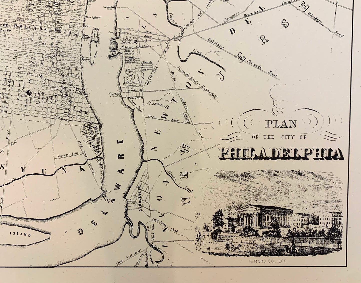 PHILADELPHIA CENTENNIAL MAP