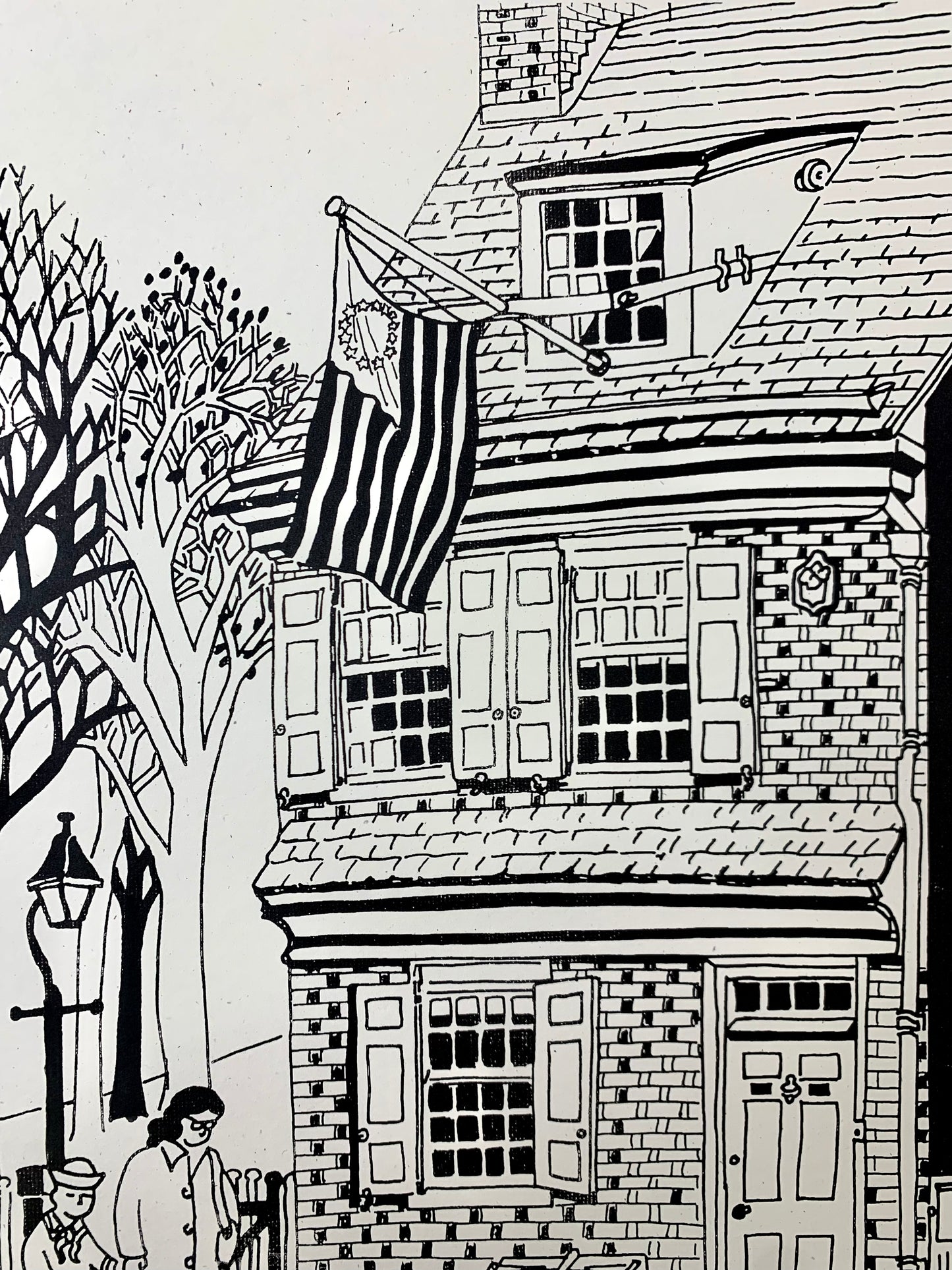 H.R. Latch “Betsy Ross House” Print