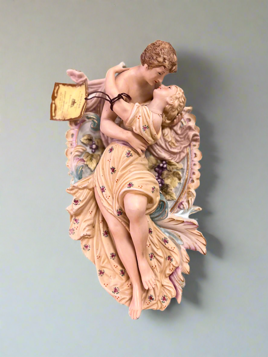 Midcentury Art Nouveau Porcelain Sculpture