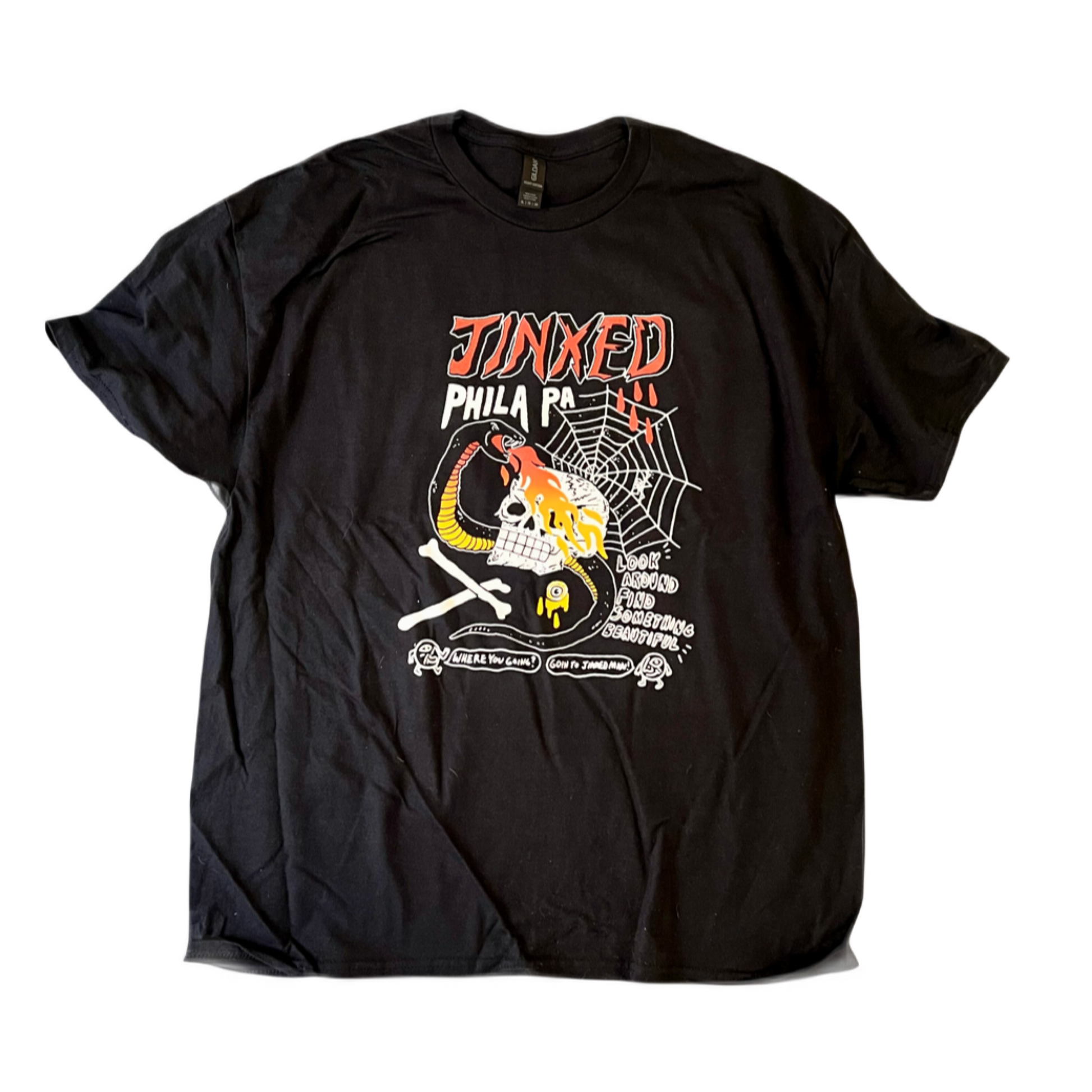 HEAVY SLIME x JINXED BLACK TEE
