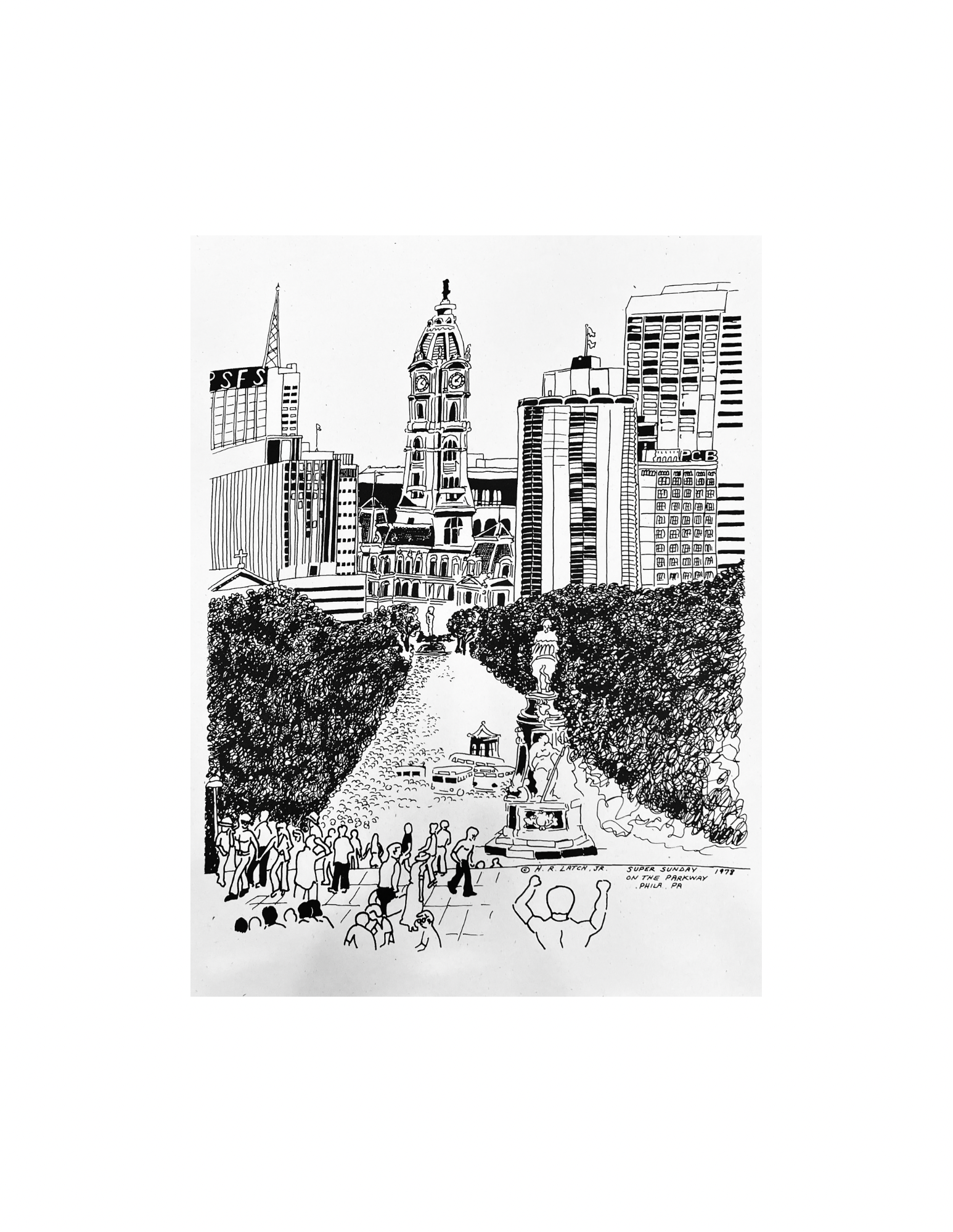 H.R. Latch “SUPER SUNDAY” Print