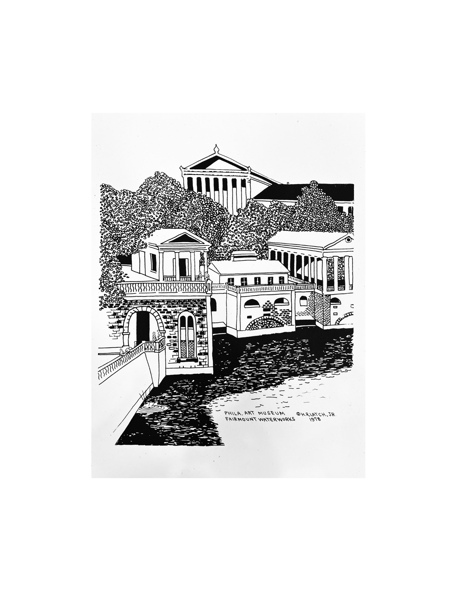 H.R. Latch “PHILA. ART MUSEUM” Print