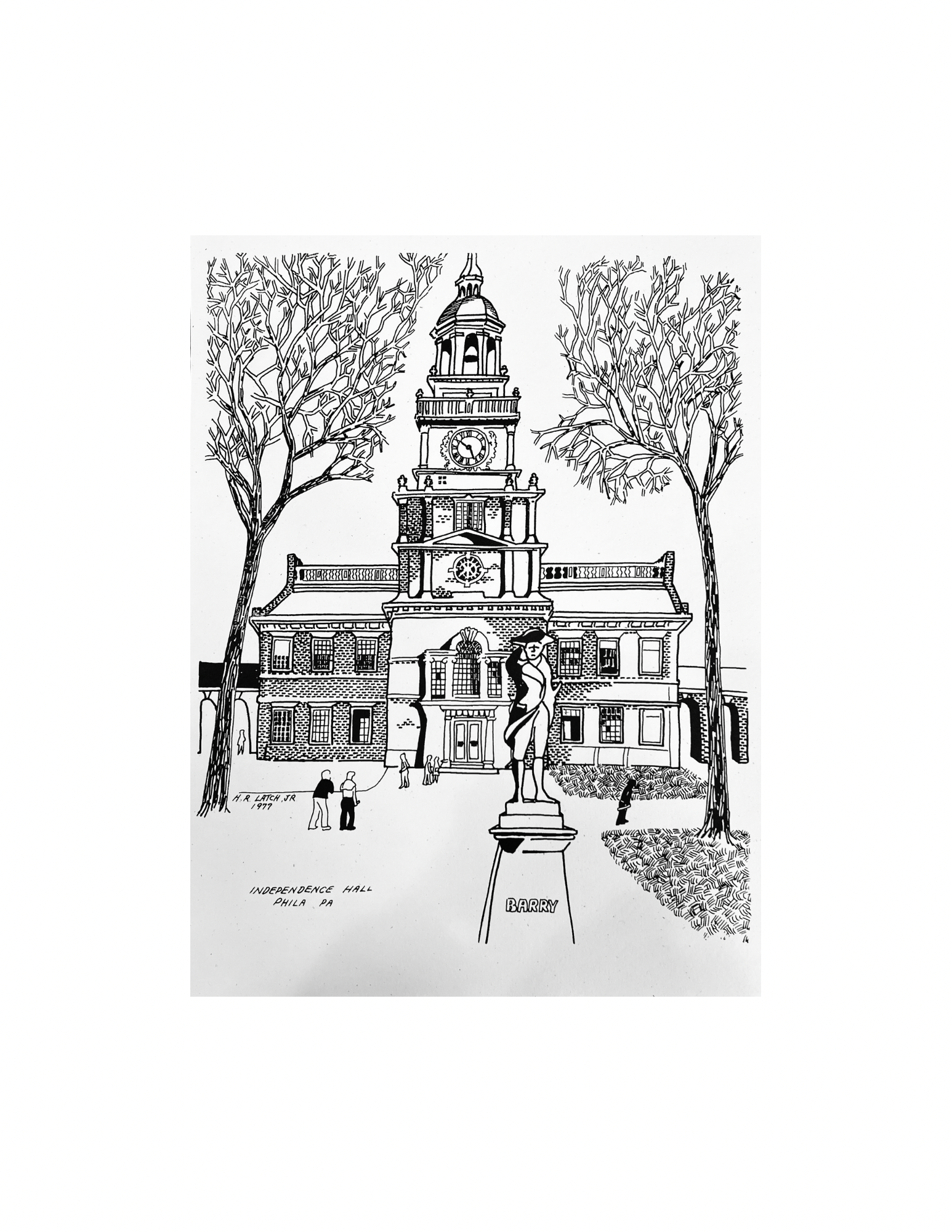 H.R. Latch “INDEPENDENCE HALL” Print