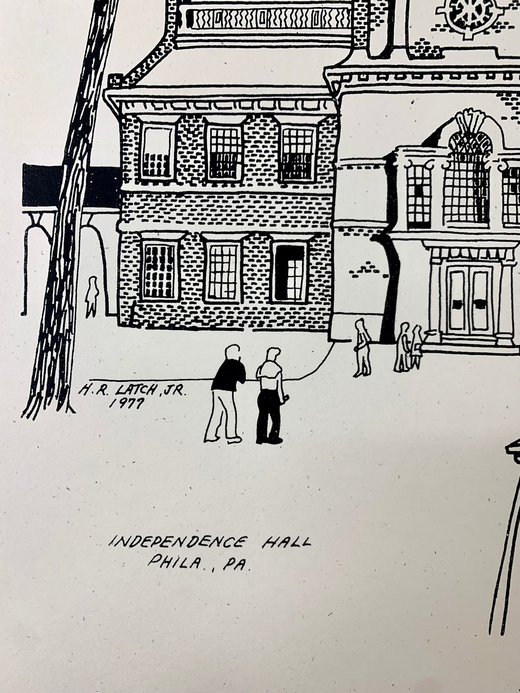 H.R. Latch “INDEPENDENCE HALL” Print