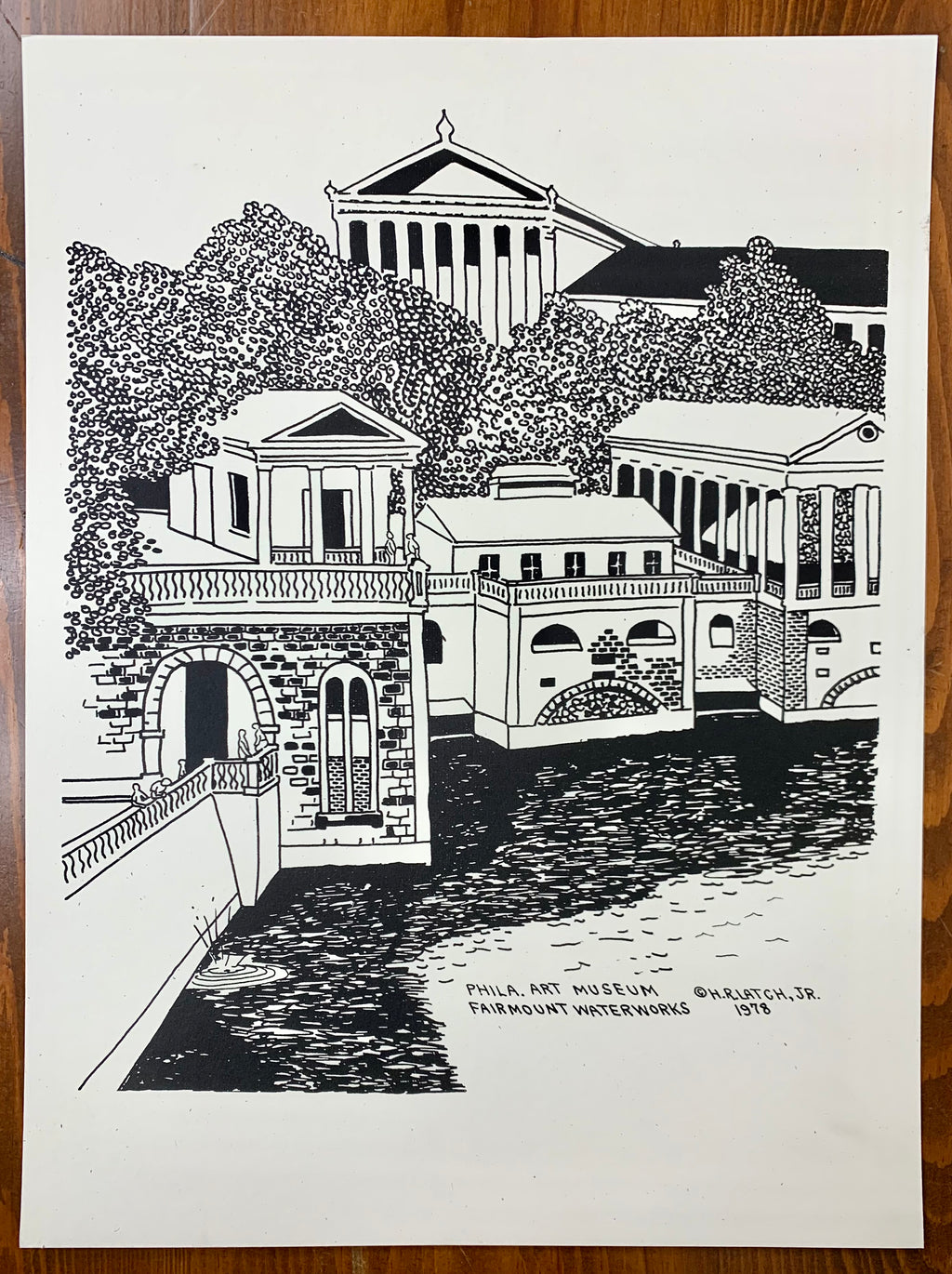 H.R. Latch “PHILA. ART MUSEUM” Print