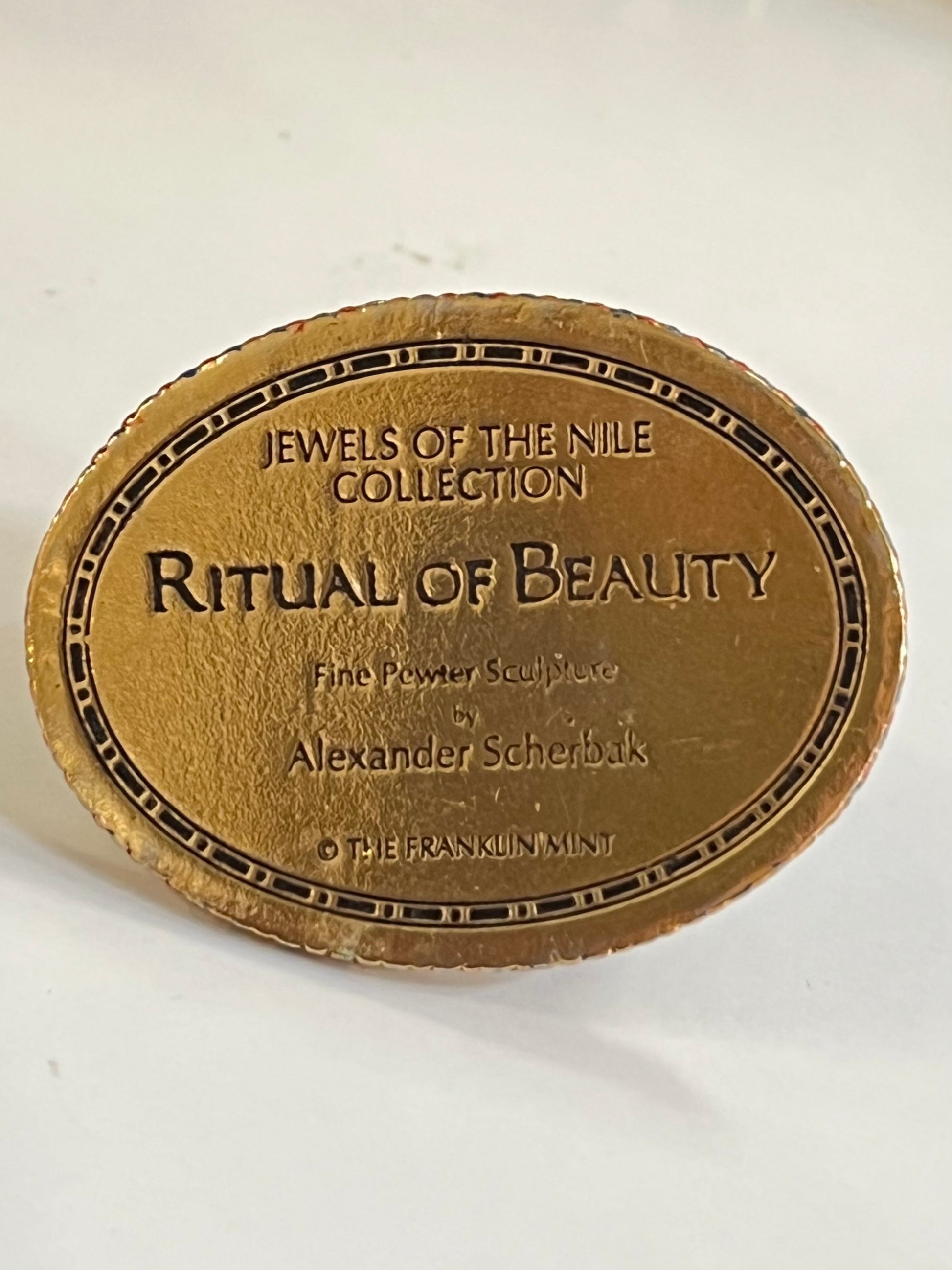"Ritual of Beauty" from the Franklin Mint "Jewels of the Nile" Collection