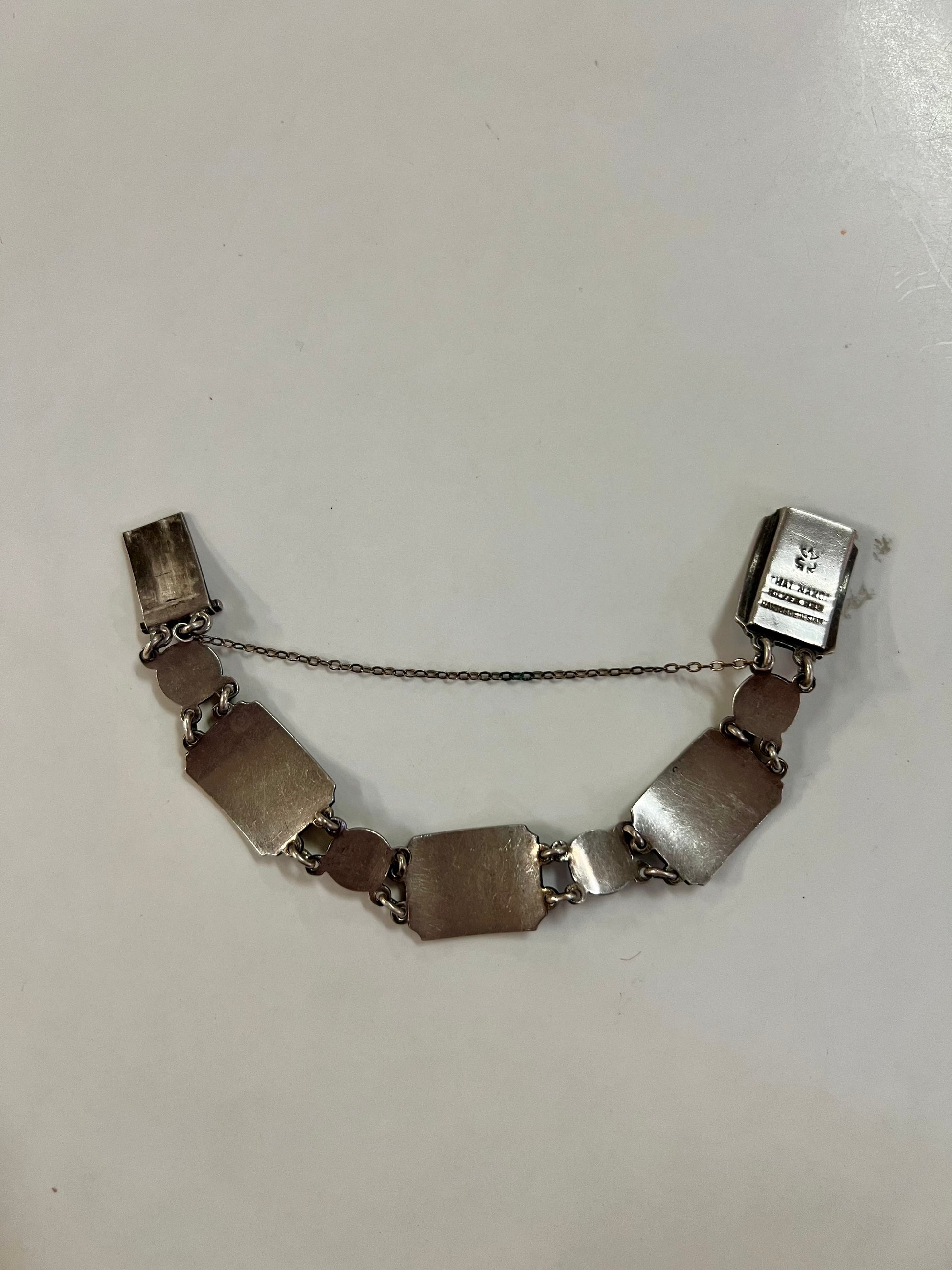 Dancing Figurines Thai Nakon Sterling Silver Bracelet