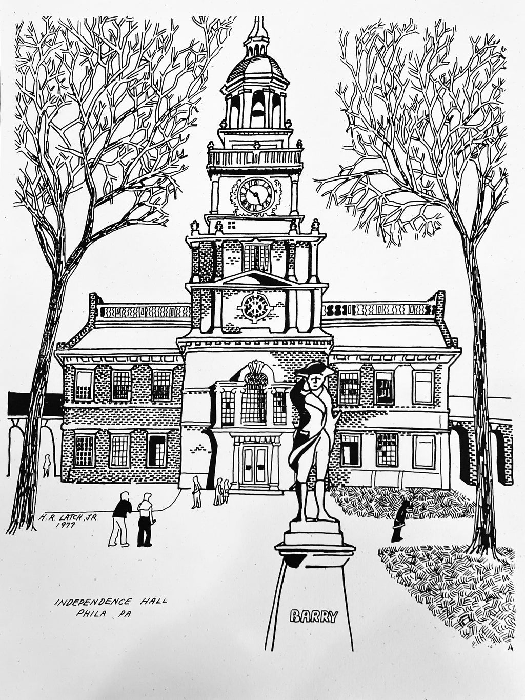 H.R. Latch “INDEPENDENCE HALL” Print
