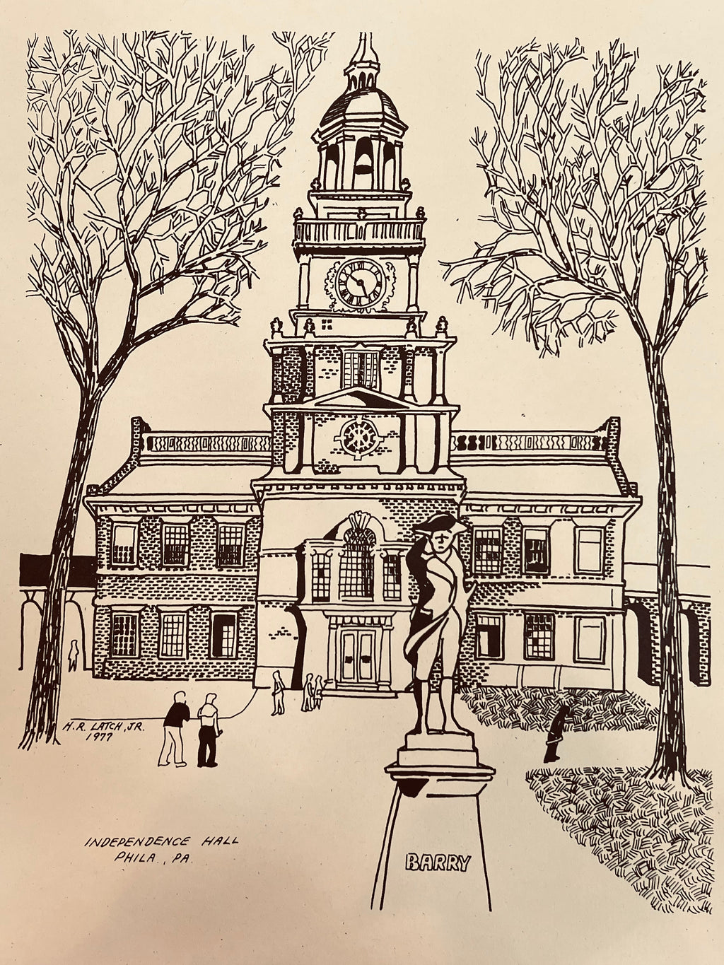H.R. Latch “INDEPENDENCE HALL” Print