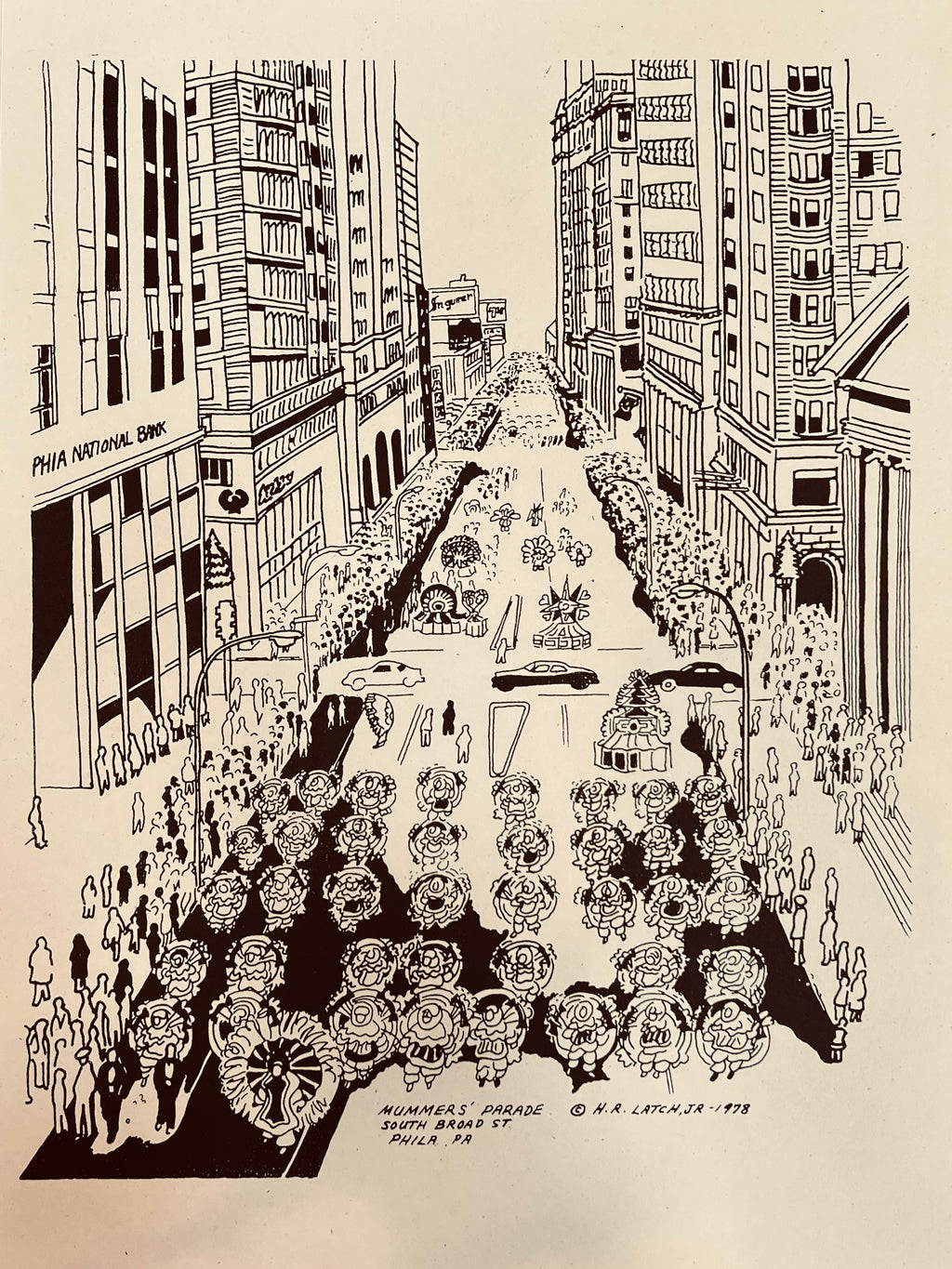 H.R. Latch “MUMMERS' PARADE” Print