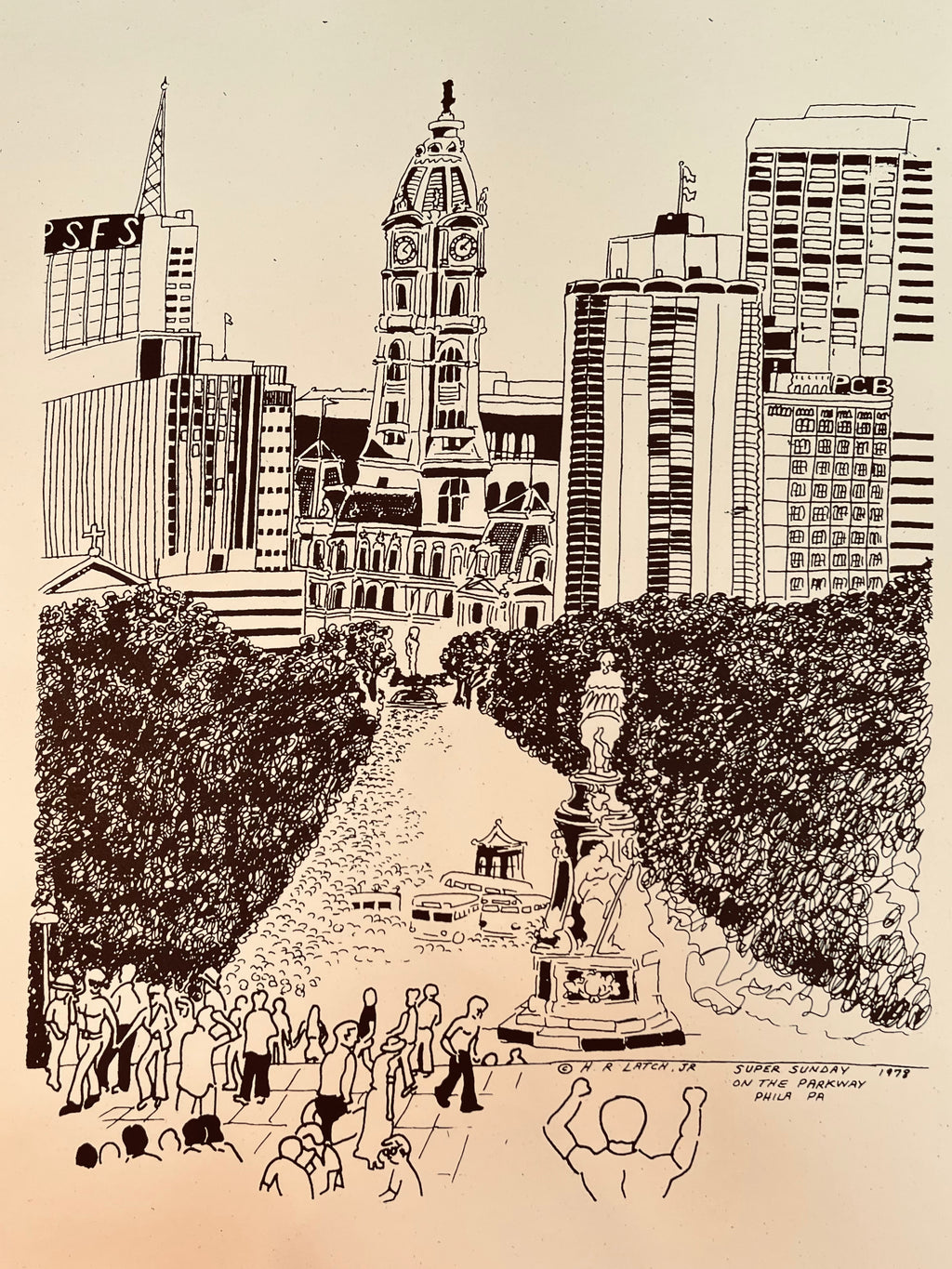 H.R. Latch “SUPER SUNDAY” Print