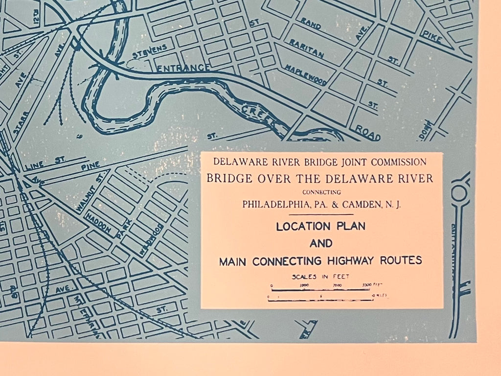 BRIDGE OVER THE DELAWARE RIVER PRINT 2