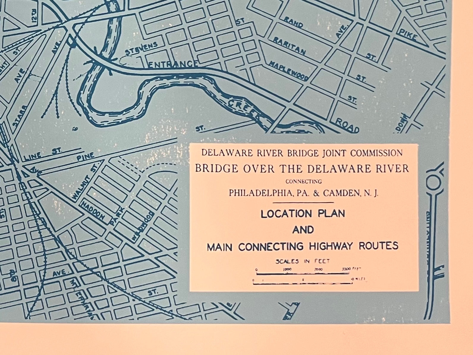 BRIDGE OVER THE DELAWARE RIVER PRINT 2