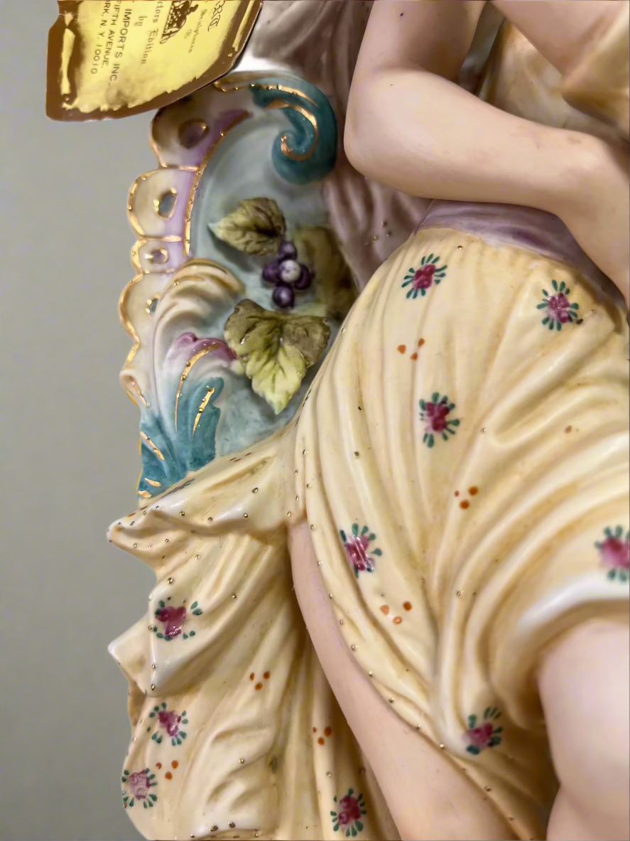 Midcentury Art Nouveau Porcelain Sculpture