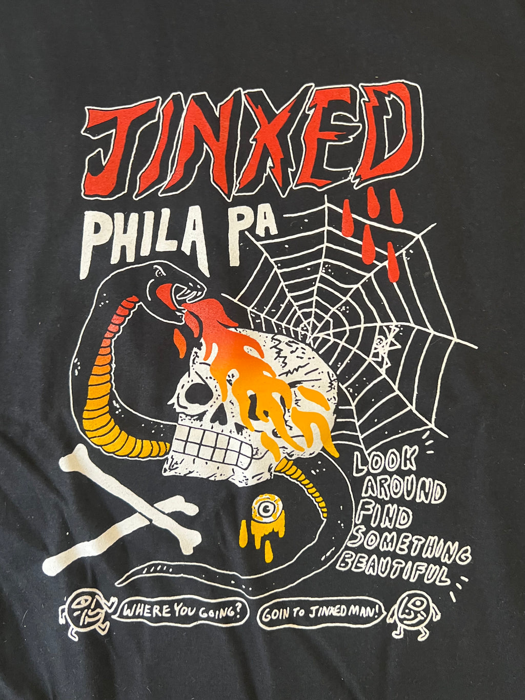 HEAVY SLIME x JINXED BLACK TEE