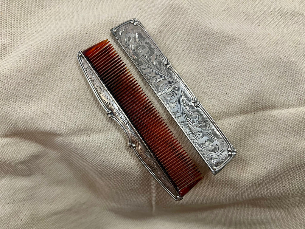 Antique Sterling Silver Comb