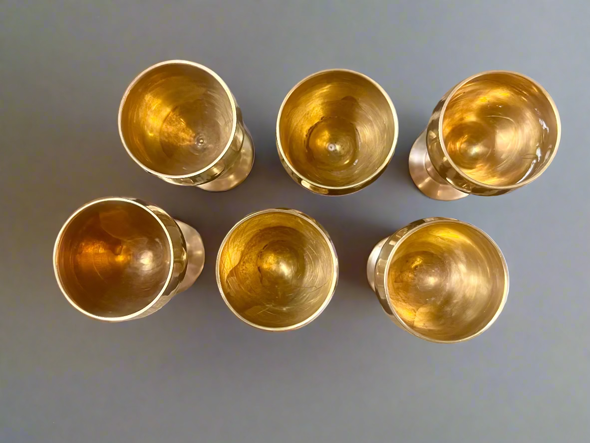 Rose Gold Cordial Glasses