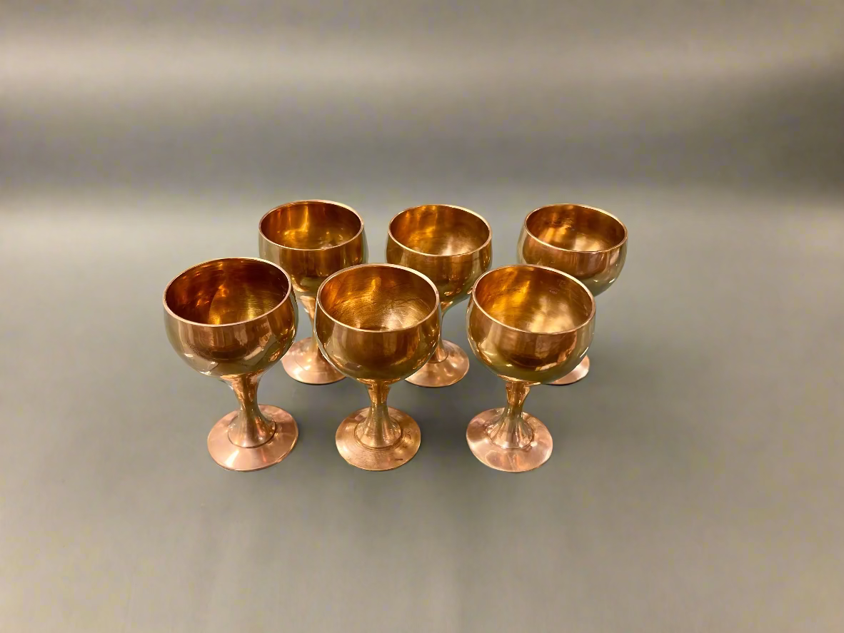 Rose Gold Cordial Glasses