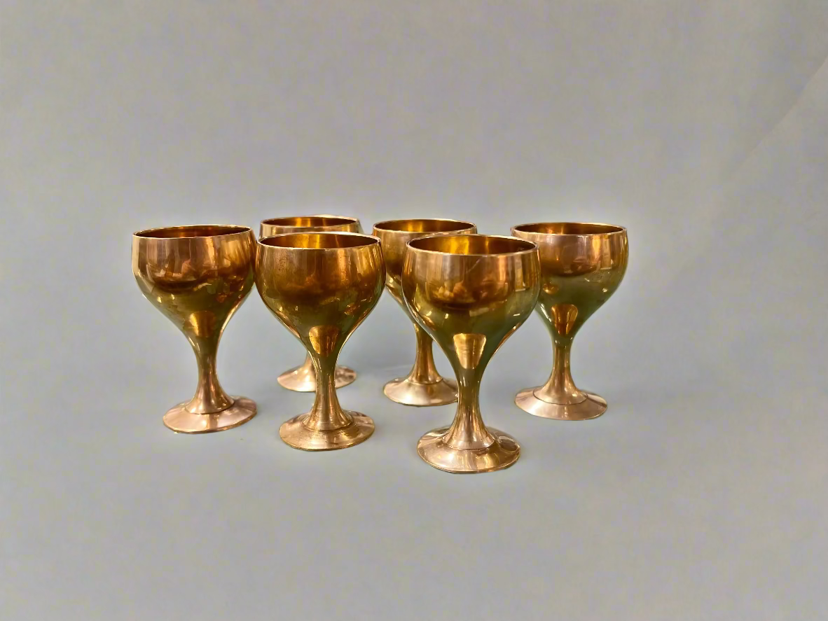 Rose Gold Cordial Glasses