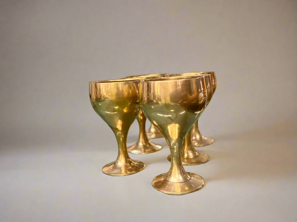 Rose Gold Cordial Glasses
