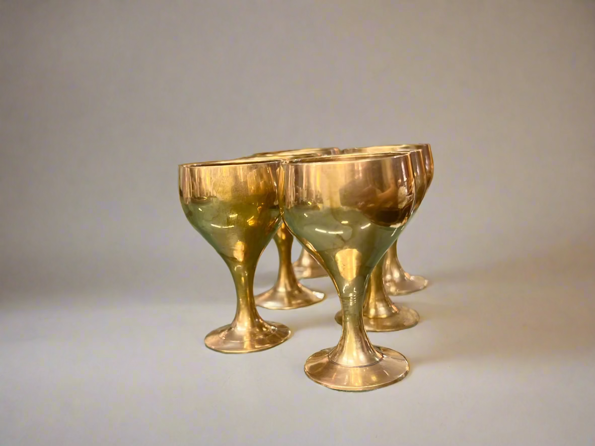 Rose Gold Cordial Glasses