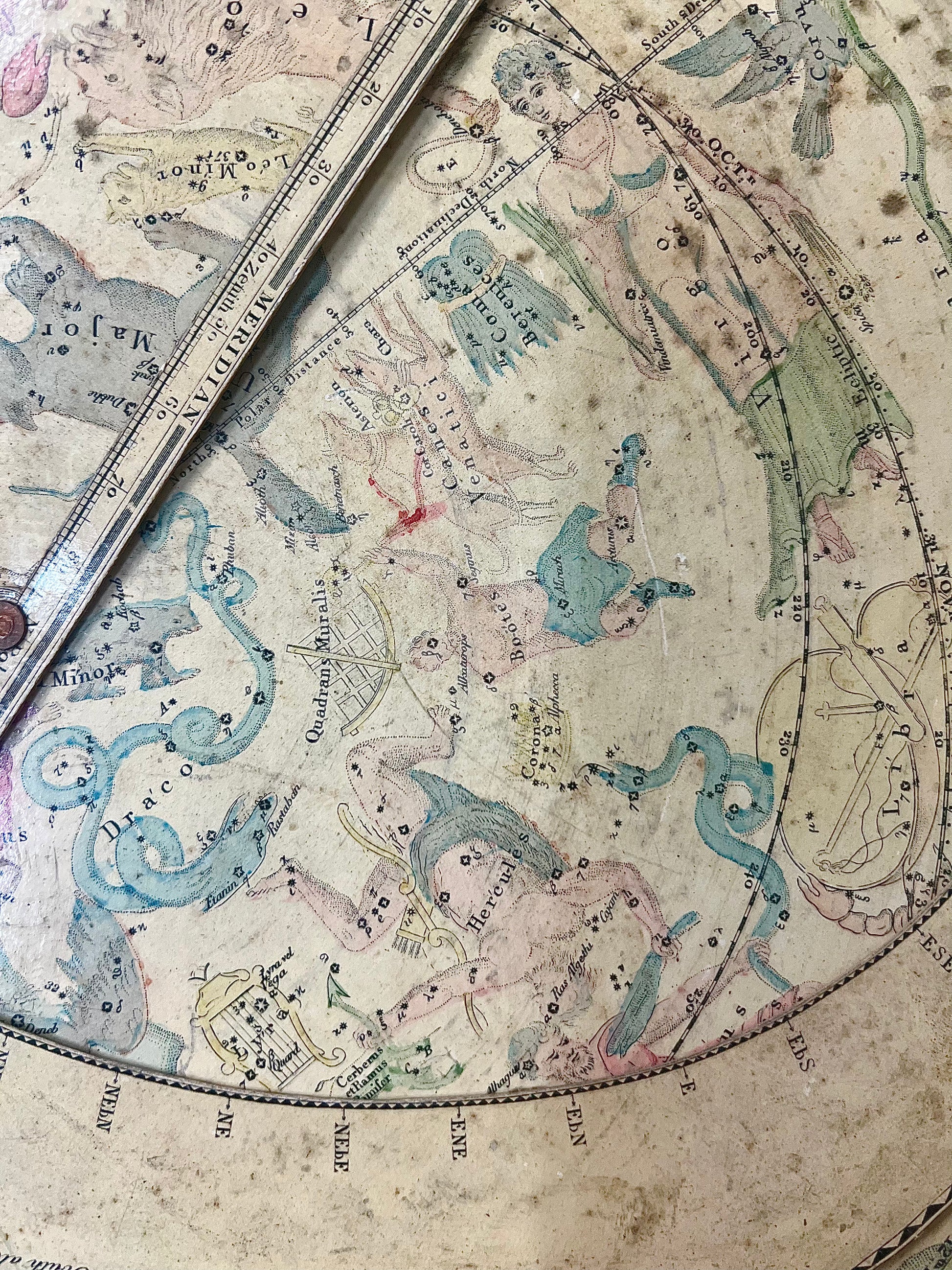 "A MOVABLE PLANISPHERE, Showing the positions of the heavens at any given time"