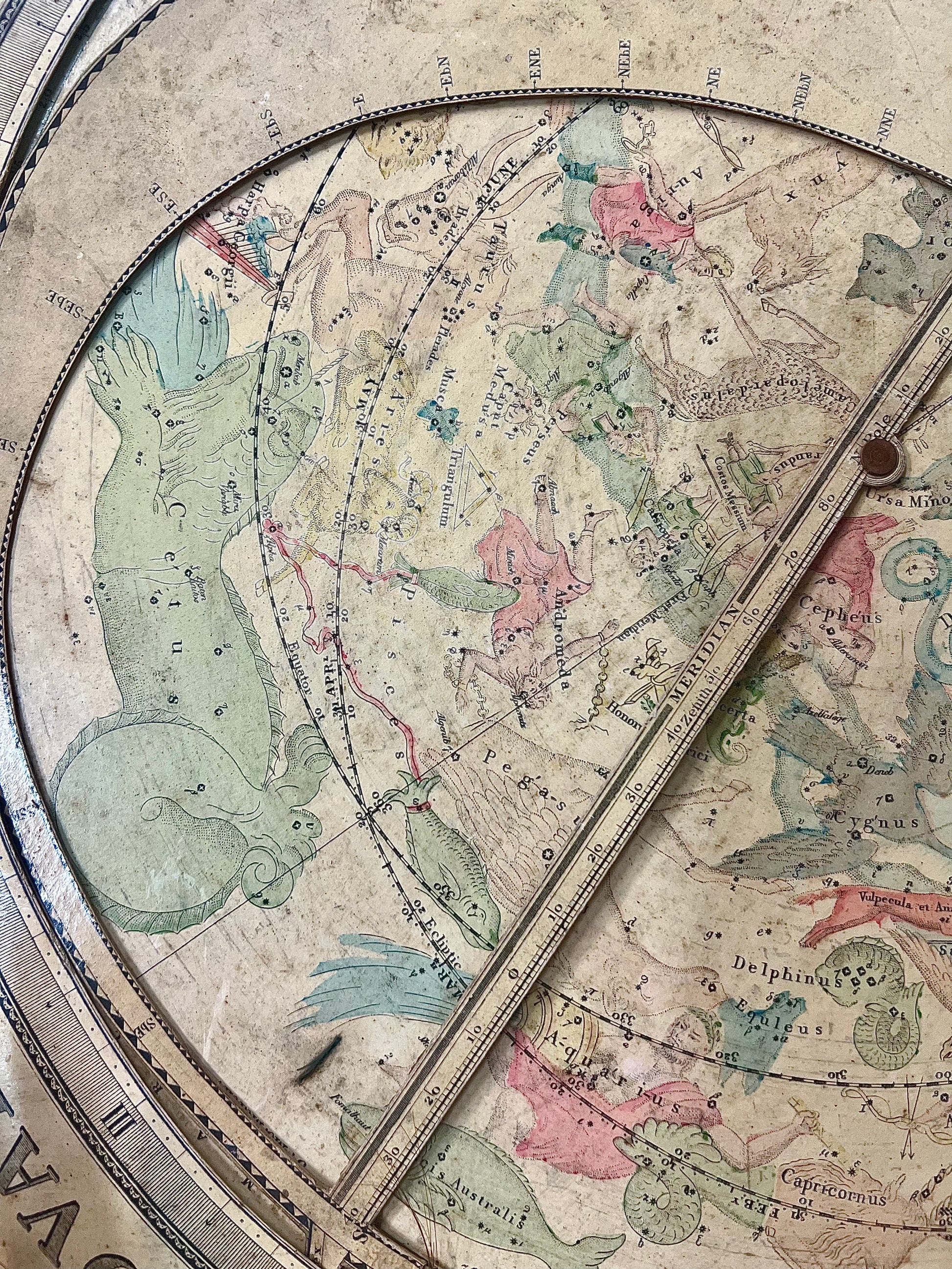 "A MOVABLE PLANISPHERE, Showing the positions of the heavens at any given time"