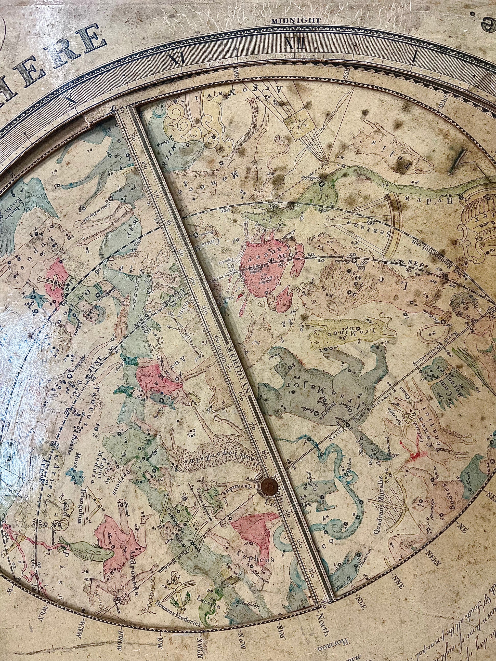 "A MOVABLE PLANISPHERE, Showing the positions of the heavens at any given time"