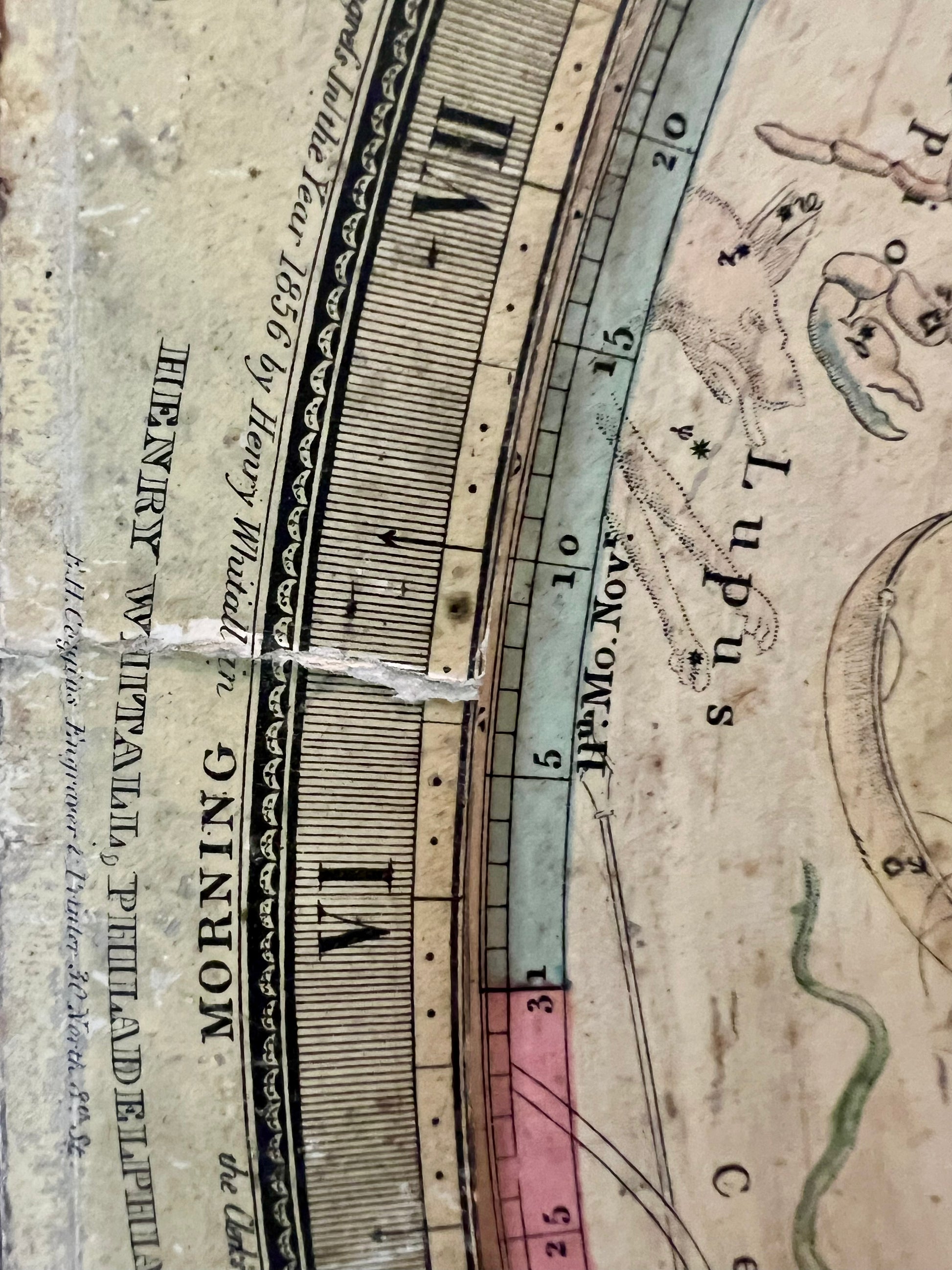 "A MOVABLE PLANISPHERE, Showing the positions of the heavens at any given time"