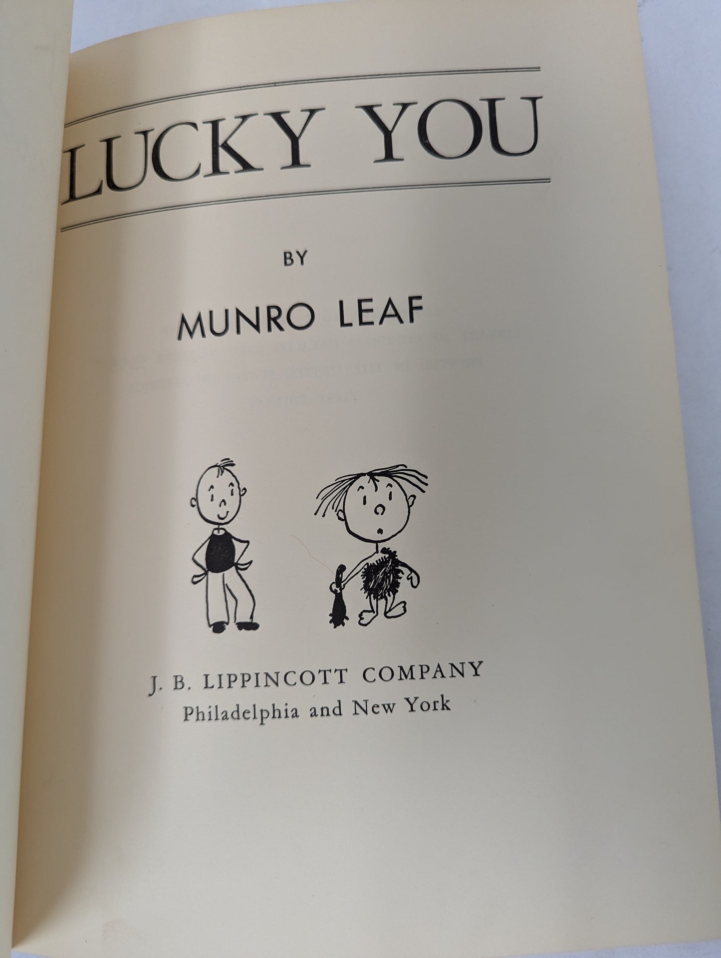 Lucky You by Munro Leaf c1955