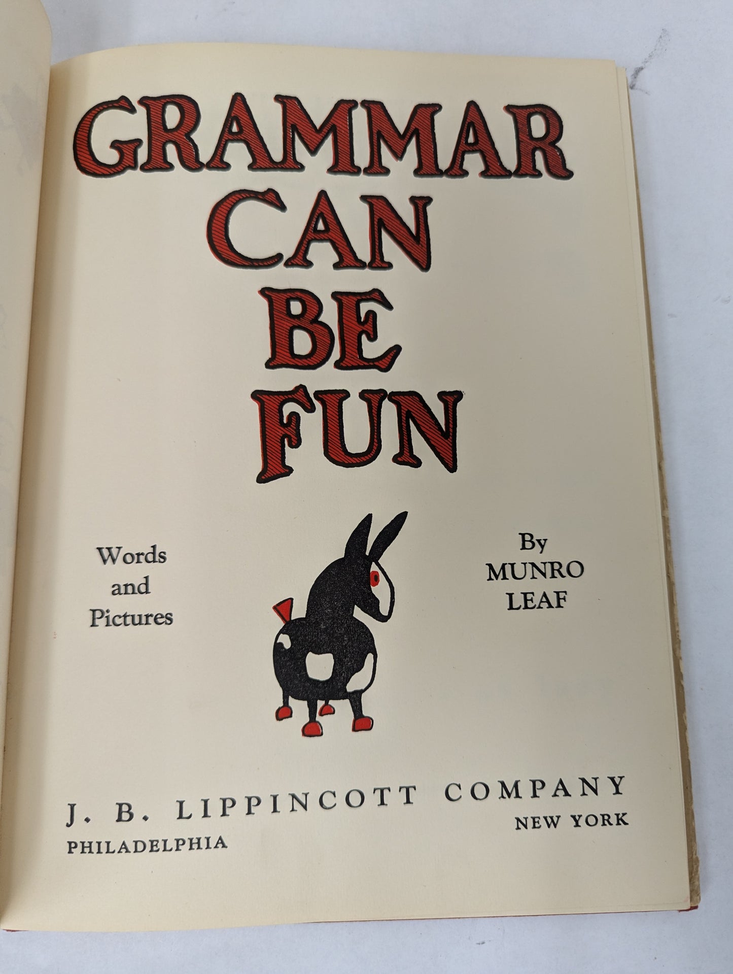 Grammar Can Be Fun by Munro Leaf c1934