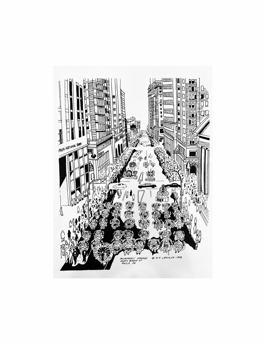 H.R. Latch “MUMMERS' PARADE” Print