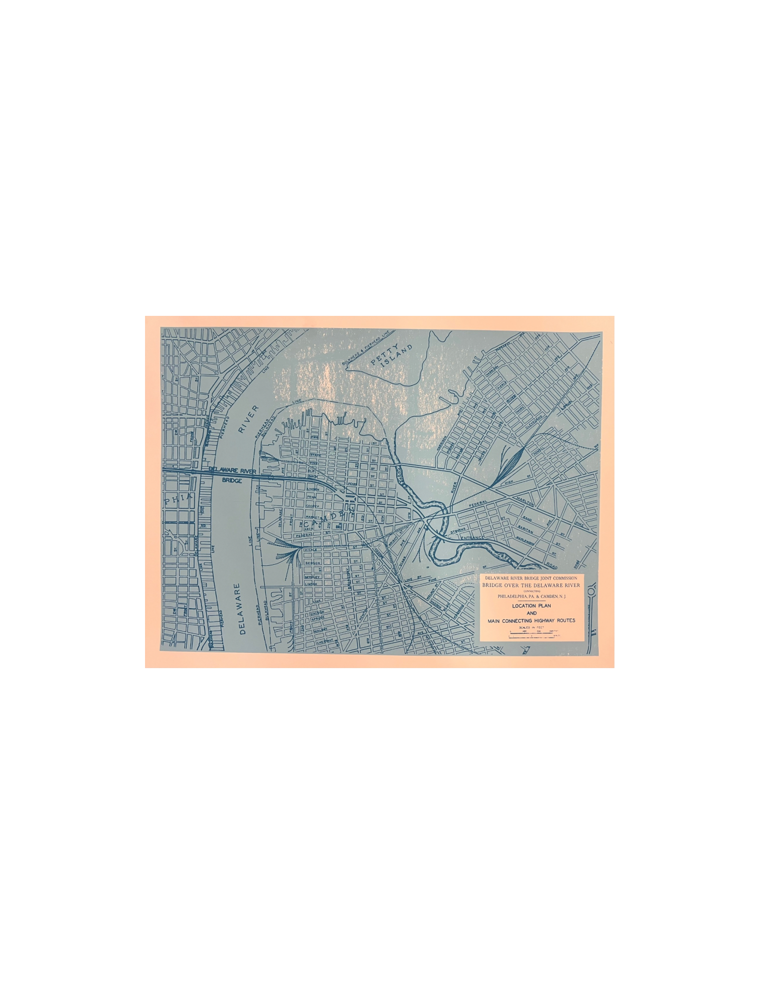 BRIDGE OVER THE DELAWARE RIVER PRINT 2